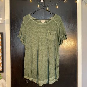 XL Style & Co Cuffed Pocket T